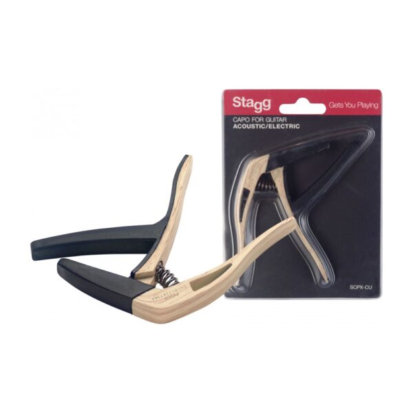 stagg-gitaar-capo-akoestisch-elektrisch-scpx-cu-clwood-Yet-Music-Sound