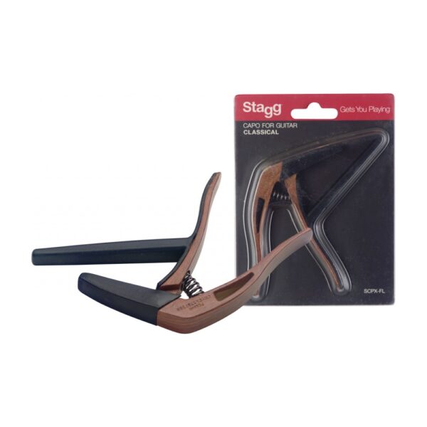 stagg-gitaar-capo-klassiek-akoestisch-scpx-fl-dkwood-Yet-Music-Sound