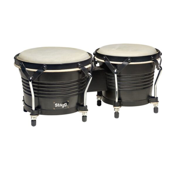 stagg-bongo-hout-zwart-bw-200-bk-Yet-Music-Sound